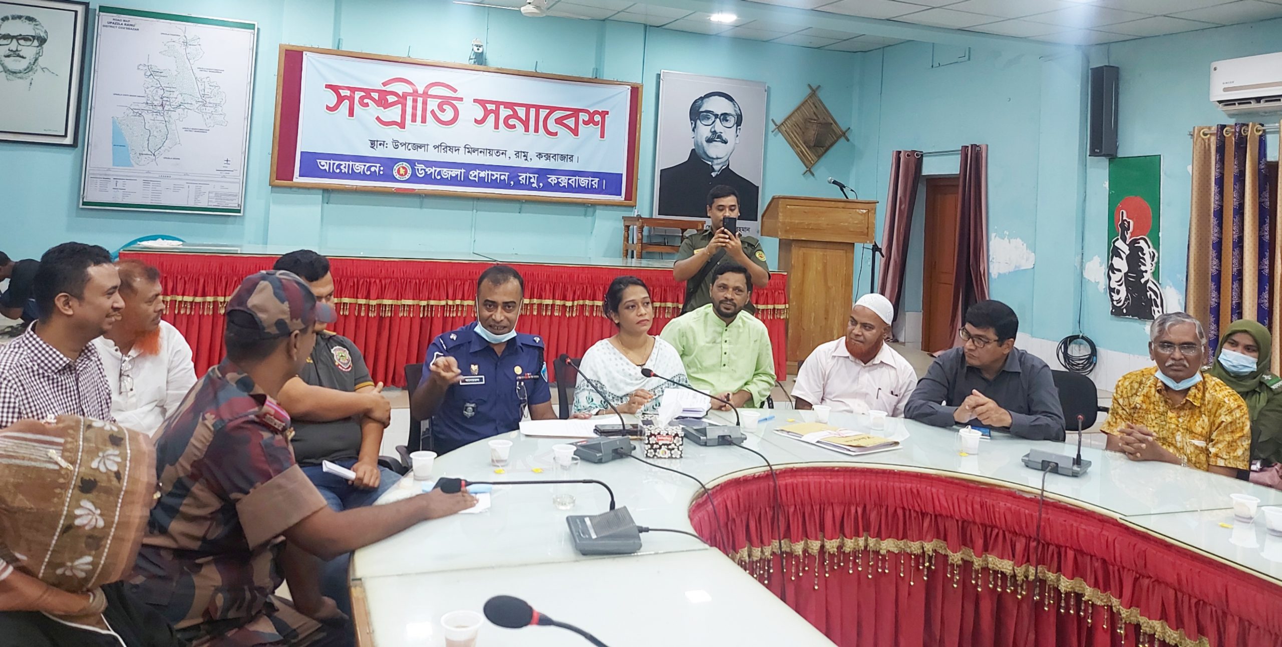 দুর্গাপূজা উপলক্ষে রামু উপজেলা প্রশাসনের মত বিনিময় সভা