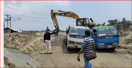 কর্ণফুলী নদী দখলে নিয়ে বালুখেকোরা হাতিয়ে নিচ্ছে শত কোটি টাকা
