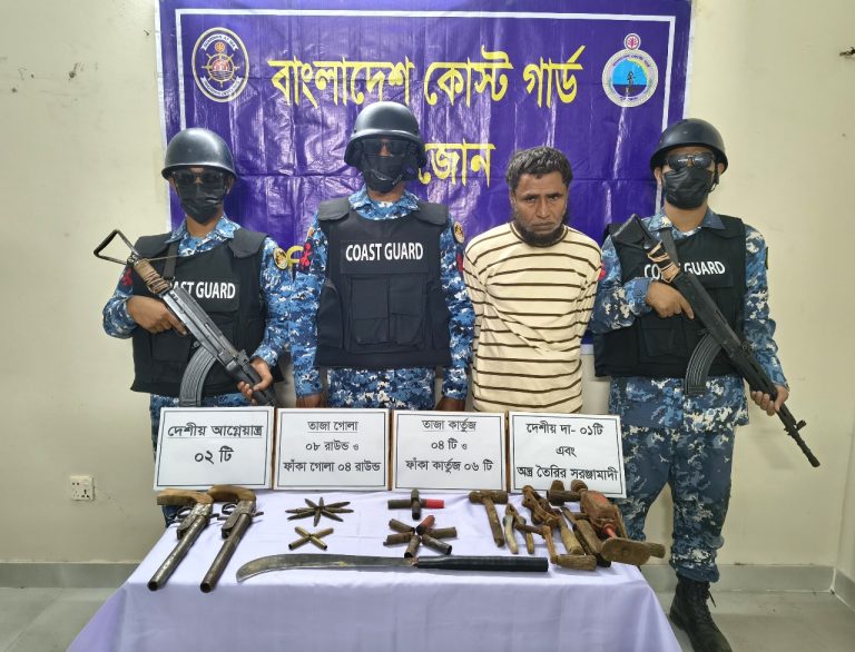 কক্সবাজারে আগ্নেয়াস্ত্র তৈরির সরঞ্জামাদি সহ আগ্নেয়াস্ত্র তৈরির কারিগর আটক